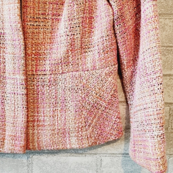 Talbots Pink Tweed Jacket. - Picture 4 of 5